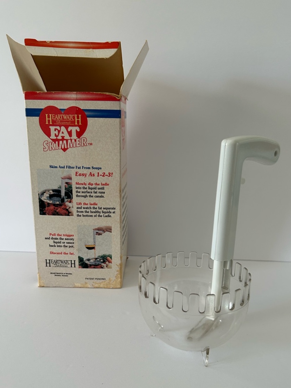 Vintage HeartWatch Gourmet Fat Skimmer for Gravy, Soups, Stews, and Sauces - Picture 5 of 16